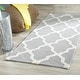 preview thumbnail 58 of 200, SAFAVIEH Handmade Cambridge Luisa Moroccan Trellis Wool Rug 2'6" x 10' Runner - Silver/Ivory - Runner