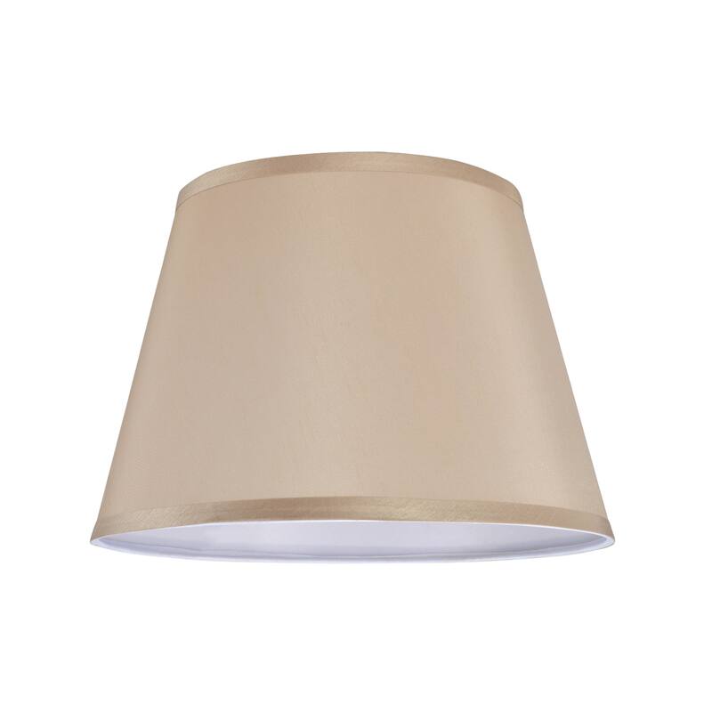 Aspen Creative Hardback Empire Shape Spider Construction Lamp Shade in Beige (9" x 13" x 9")