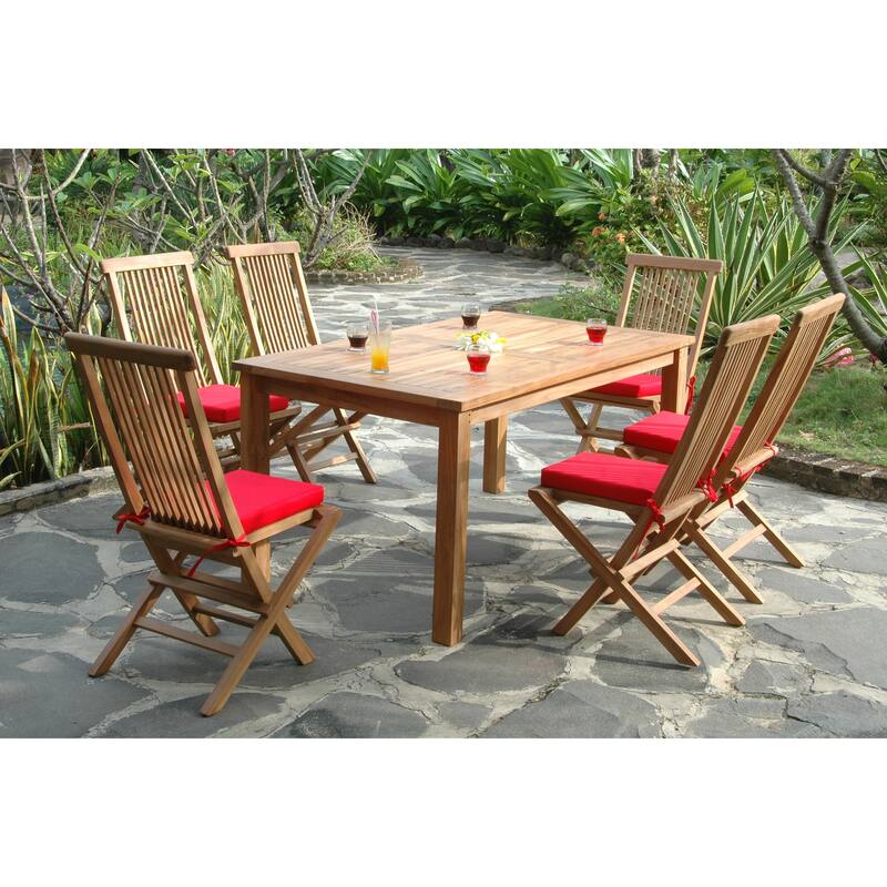 Tuscan Dining Set - 7 Piece Rectangular Table & Chairs Set
