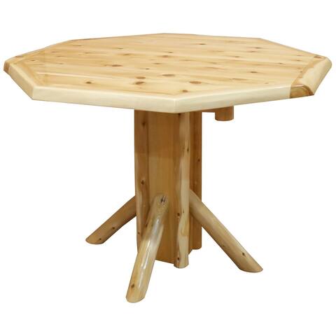 White Cedar Log - Octogon Table