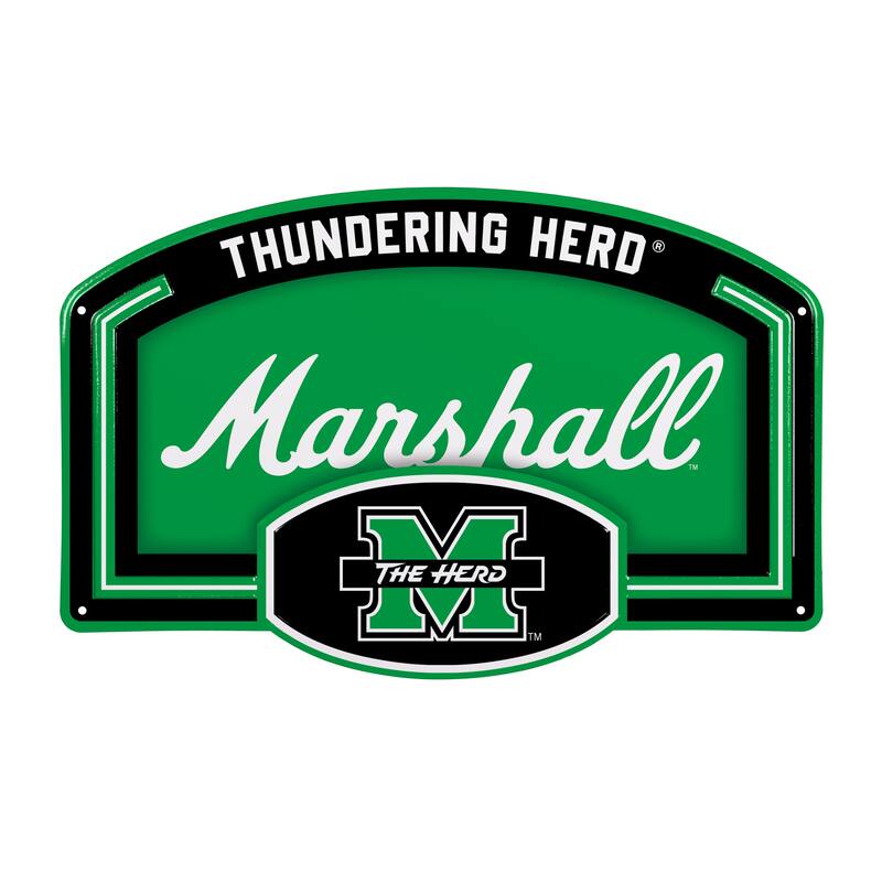 Marshall University Embossed Steel Wall Sign, 11" x 17"