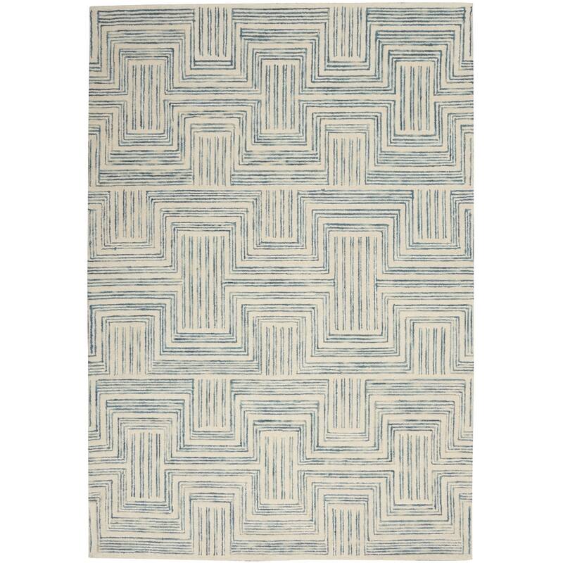 Dugap Power Loomed Geometric Modern Soft Area Rug By HomeRoots