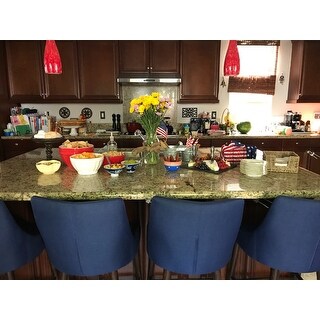 Sasha Espresso Barrel Back Counter Stools (Set of 2) iNSPIRE Q Modern