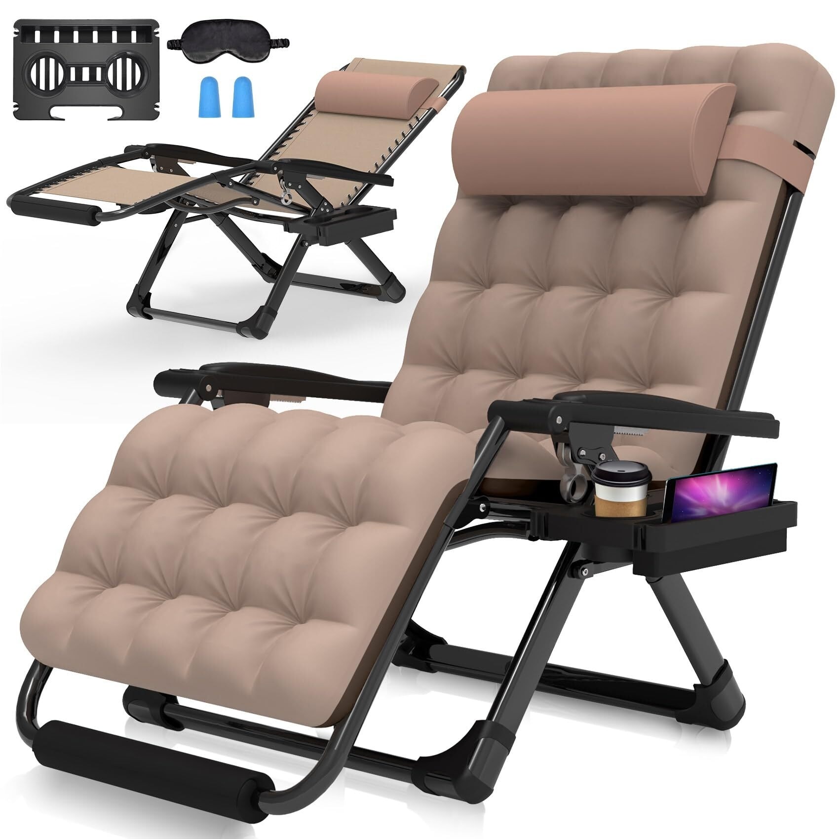 TravelChair Lounge Lizard Black Folding Recliner Chair Bed Bath Beyond 2341116
