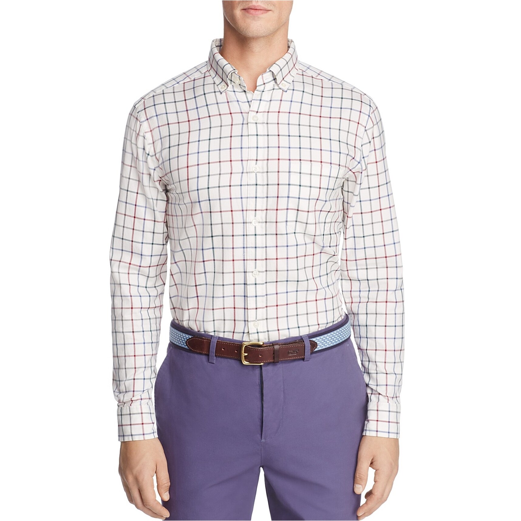 Shop Vineyard Vines Mens Bixby Creeek Check Button Up Shirt White