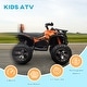 preview thumbnail 12 of 14, 12V Battery-Powered Kids ATV Ride-On Car with LED Headlights, MP3, USB, and Rechargeable Battery