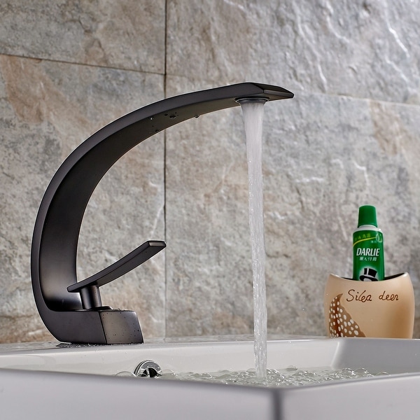 Matte black outlet bathroom faucet