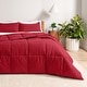 preview thumbnail 37 of 138, Bare Home Hypoallergenic Down Alternative Comforter Set Full - Red