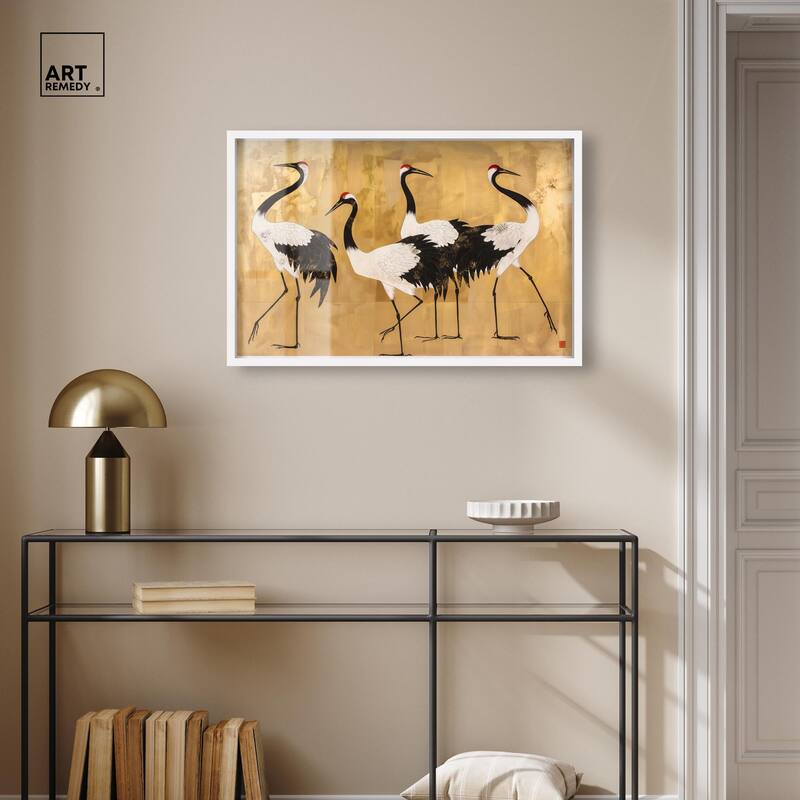 Birds of Gold Shadowbox by Art Remedy