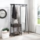 preview thumbnail 2 of 5, Drindel Contemporary Black Coat Stand with Mirror by Furniture of America