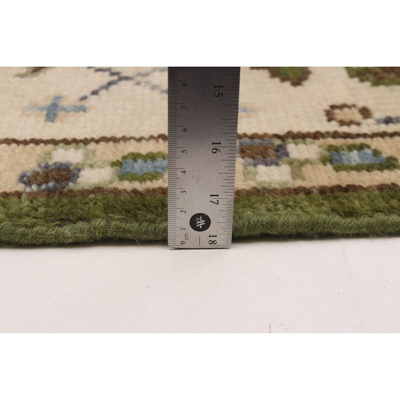 ECARPETGALLERY Hand-knotted Jules Serapi Green Wool Rug - 8'1 x 7'11
