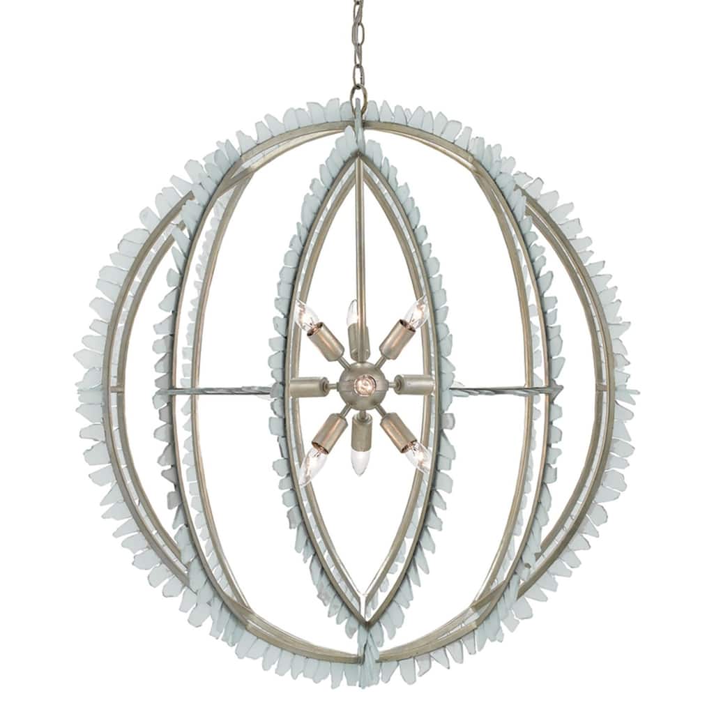 Currey & Company Saltwater Orb Chandelier - 36.25"h x 34"dia