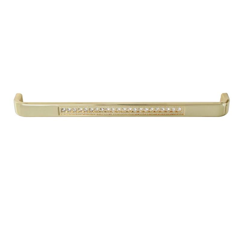 Utopia Alley Gleam Pull Handle - Decorative Cabinet Drop Pull Handles for Cabinets, Gold, 7.5" Center to Center