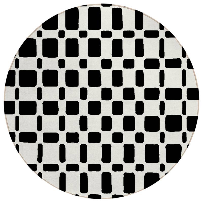 Machine Washable Indoor/ Outdoor Chantille Contemporary Geo Rug