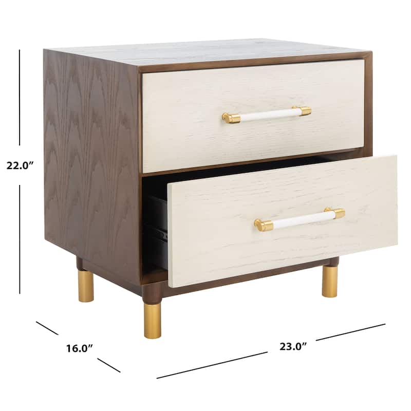 SAFAVIEH Dasia 2-Drawer Accent Table Nightstand