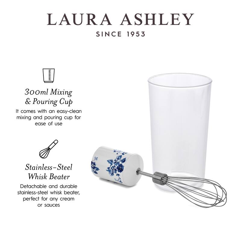 Laura Ashley powered by VQ 4-in-1 Hand Blender China Rose