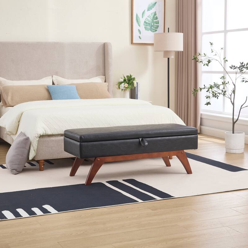 Upholstered storage Bench