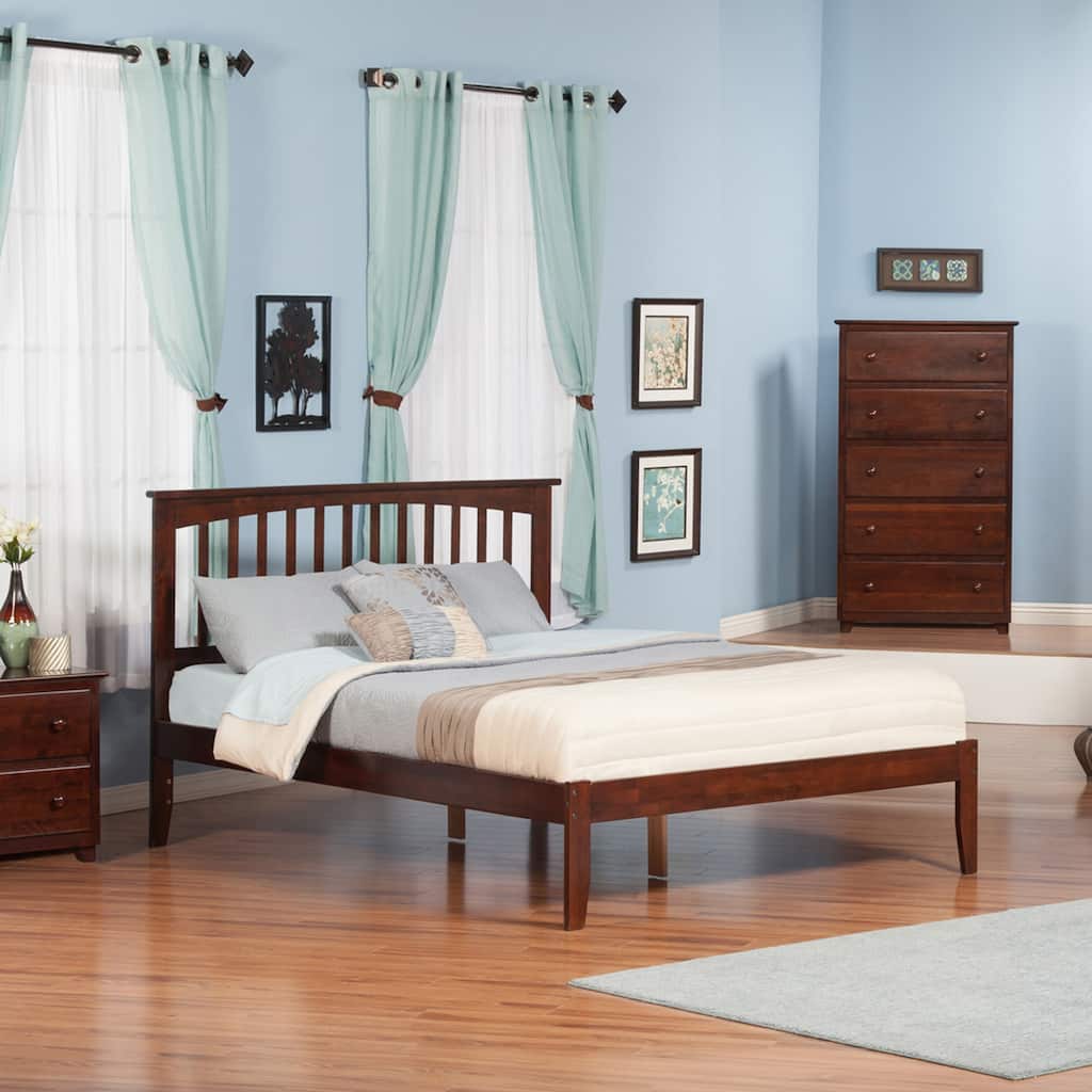 Mission King Platform Bed in Walnut