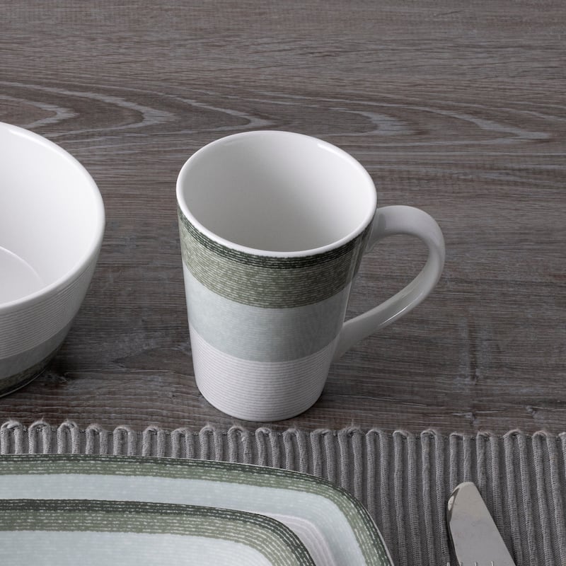 Noritake Colorscapes Layers Set Of 4 Mugs, 12 Oz.