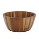 preview thumbnail 2 of 3, 2 Piece 8.5 Inch Acacia Wood Serving Bowl Set For Salads, Snacks, and More