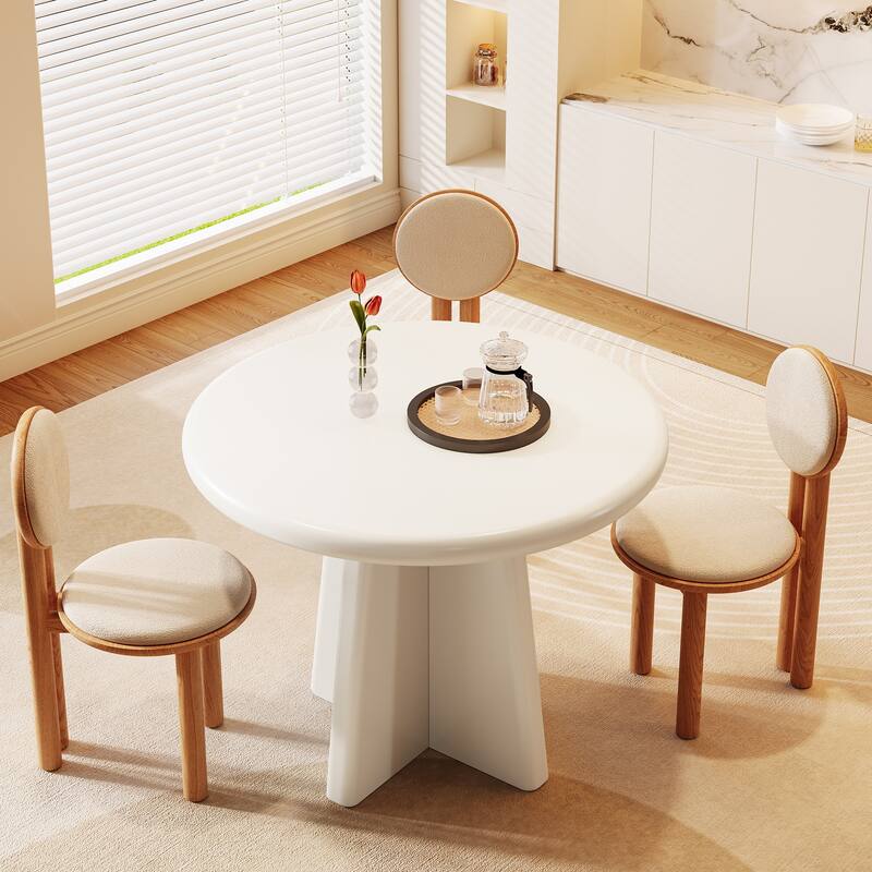 Round Table for Coffee Shop with Sturdy Base