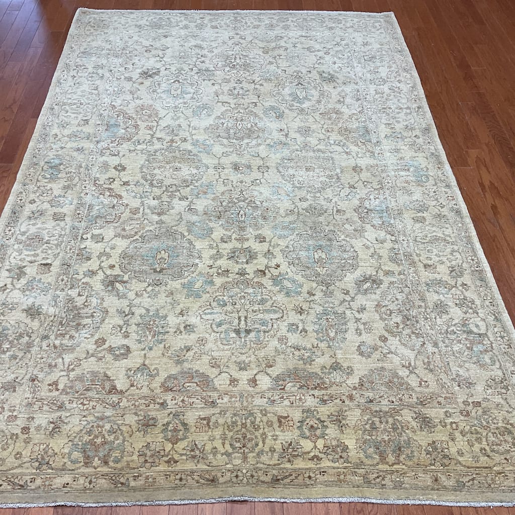HERAT ORIENTAL Handmade Khotan Wool Rug - 6'1" x 9'6"