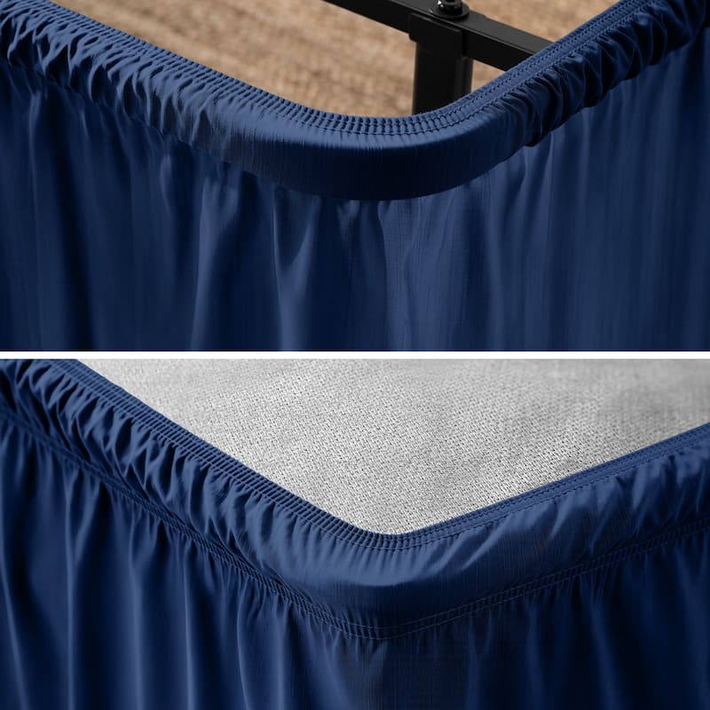 Bare Home Adjustable Wrap Around Bed Skirt