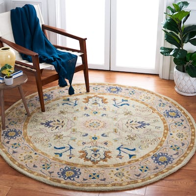 SAFAVIEH, Handmade Anatolia Patricie Traditional Oriental Hand-spun Wool Rug
