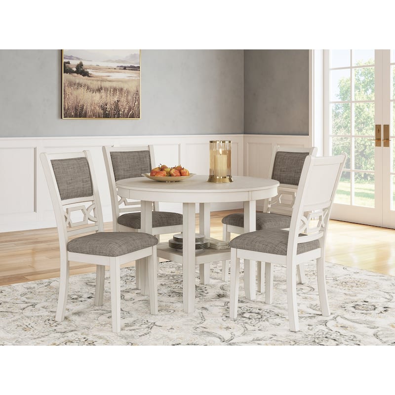 Signature Design by Ashley Erinberg White/Gray Dining Table Set (Set of 5)