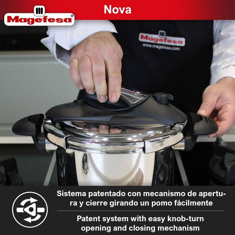 Magefesa Nova Stainless Steel Pressure Cooker Set - 4.2 & 6.3 Qts