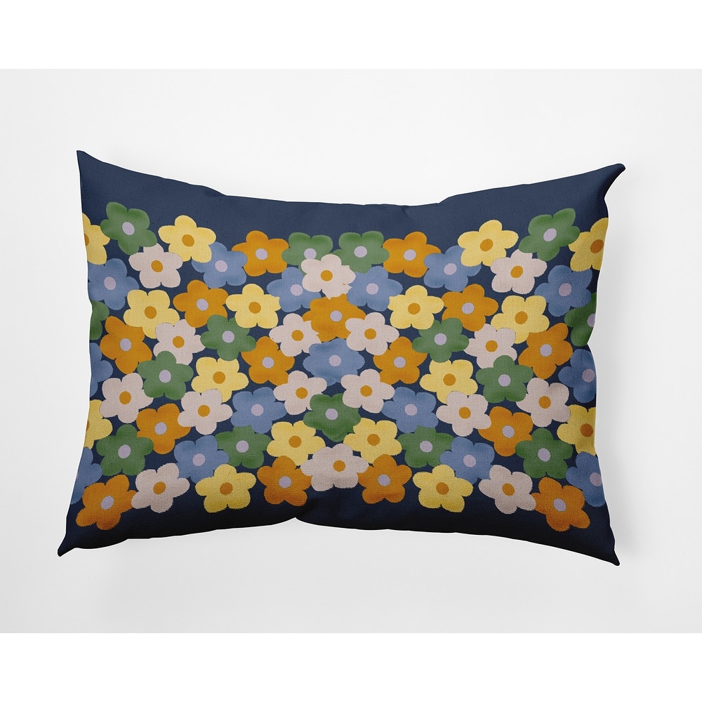 Flower Stack Indoor/Outdoor Throw Pillow
