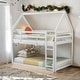 preview thumbnail 2 of 13, Low Bunk Design Twin over Twin Low Bunk Bed, House Bed with Ladder