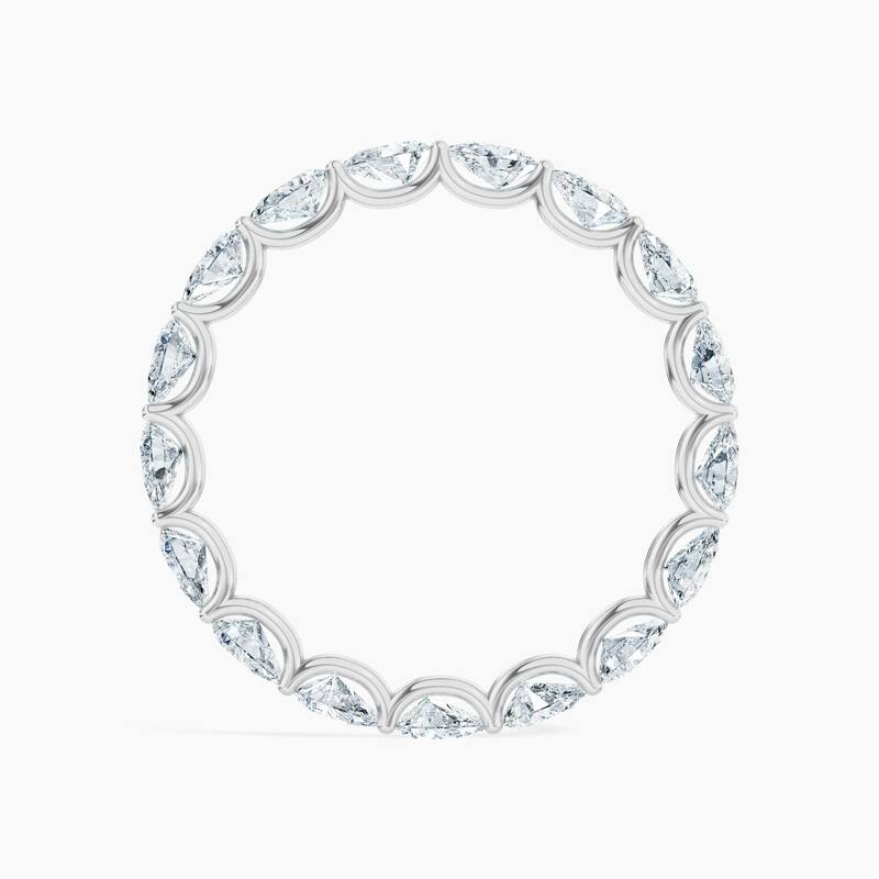 Auriya 14k Gold Pear East-West Lab Grown Diamond Eternity Band 1.70 - 6.75 ct. tw. (F-G, VS)