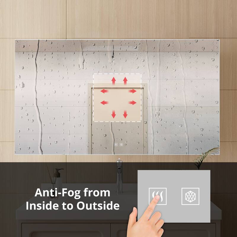 Vellum LED Bathroom Vanity Mirror - N/A