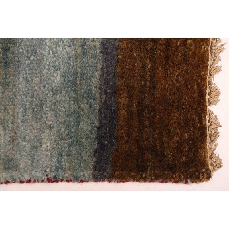 ECARPETGALLERY Hand-knotted Peshawar Ziegler Dark Red Wool Rug - 5'0 x 7'1