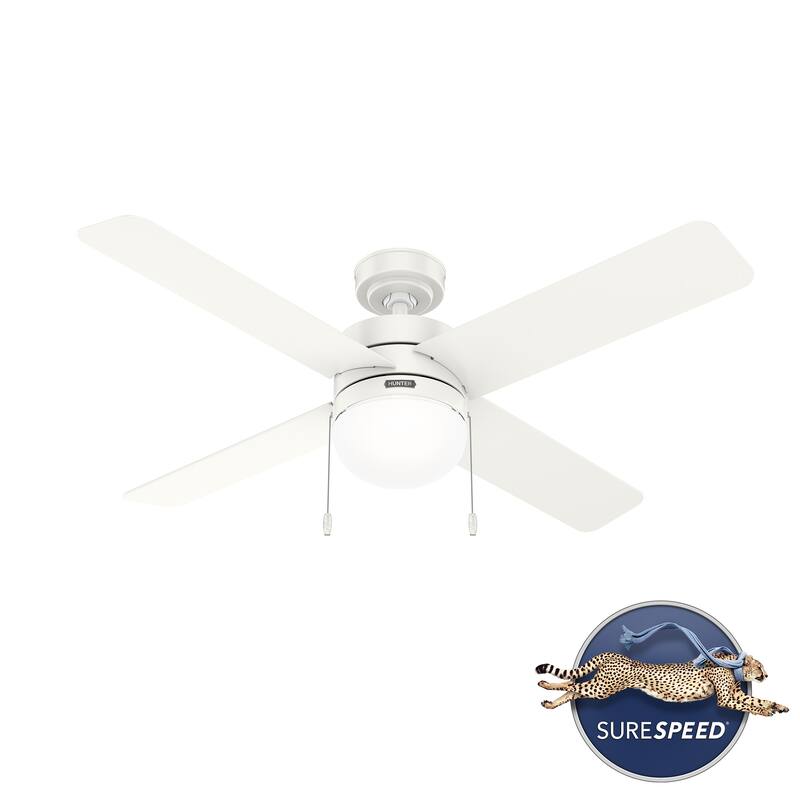 Hunter 52" Timpani Ceiling Fan w/ LED Light, Pull Chain