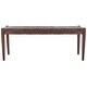 preview thumbnail 24 of 29, SAFAVIEH Bandelier Wood and Leather Bench. - 47" W x 16" D x 19" H Brown/Brown