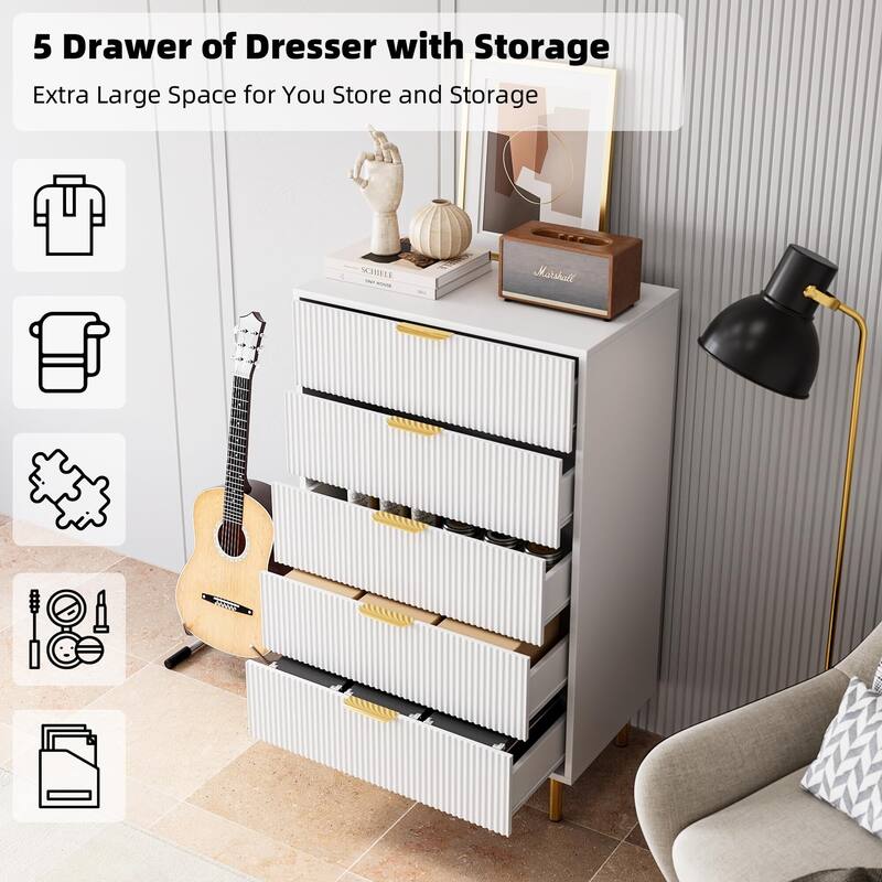 5 Drawer Dresser for Bedroom