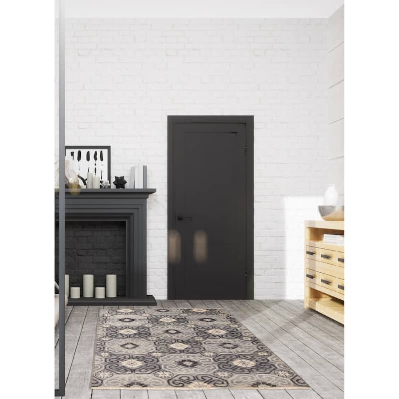 ECARPETGALLERY Hand-knotted Mystique Grey Wool Rug - 3' 11" x 6' 1"