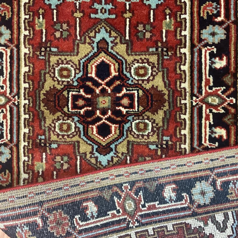 HERAT ORIENTAL Handmade Indo Serapi Wool Runner - 2'6" x 8'