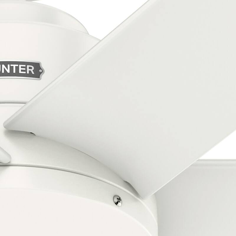Hunter 52" Kennicott Outdoor Ceiling Fan, Wall Control - Contemporary, Industrial, Transitional - Windmill - Damp Rated!