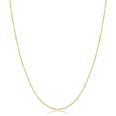 14k Yellow Gold Filled 1.5 mm Cable Chain Pendant Necklace (14 to 30 inches)