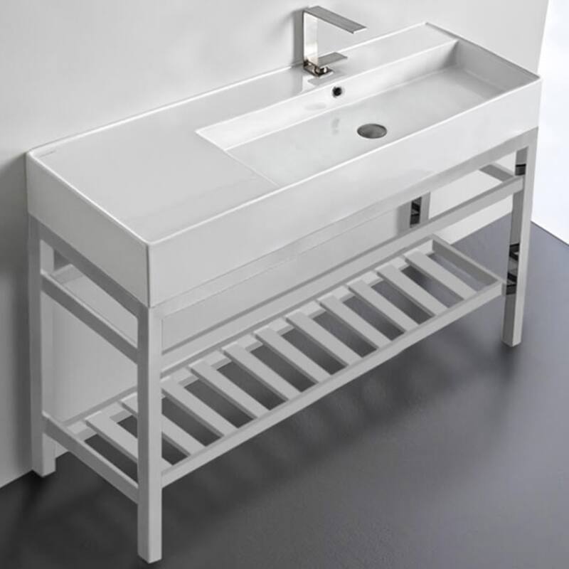 Nameeks Scarabeo 5122-CON2-One Hole Teorema 2 47-5/8" Rectangular