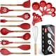 preview thumbnail 8 of 8, Kitchen Utensils Set, 21 Wood and Silicone Cooking Utensils Red