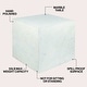 preview thumbnail 14 of 32, Felix Minimalist Marble Cube End Table, Stone Square Block Side Table, Solid Living Room Accent Pedestal