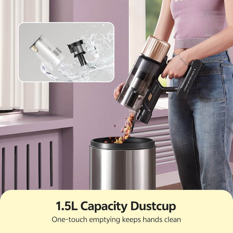 Cordless Vacuum Cleaner Ideal for Carpets and Pet Hair