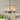 Shivana Matte Black+Gold Geometric Iron Frame 4-Light Drum Chandelier