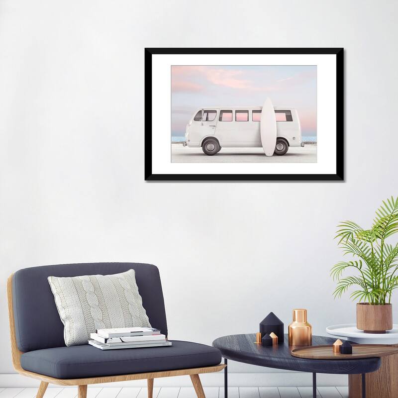 iCanvas "Van And Surfboard" by Tiny Treasure Prints