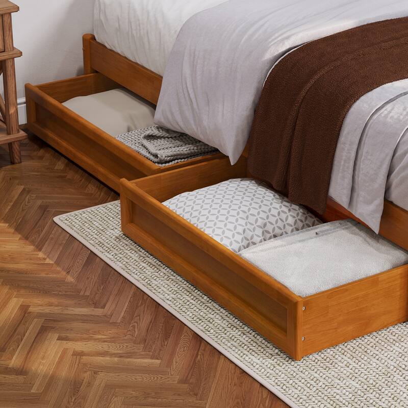 Barcelona Panel Platform Bed with Storage Drawers
