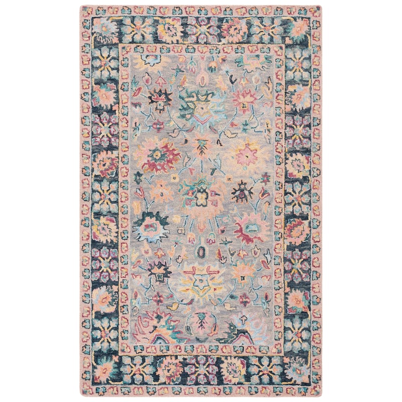 SAFAVIEH Handmade Blossom Oprina Floral Wool Rug